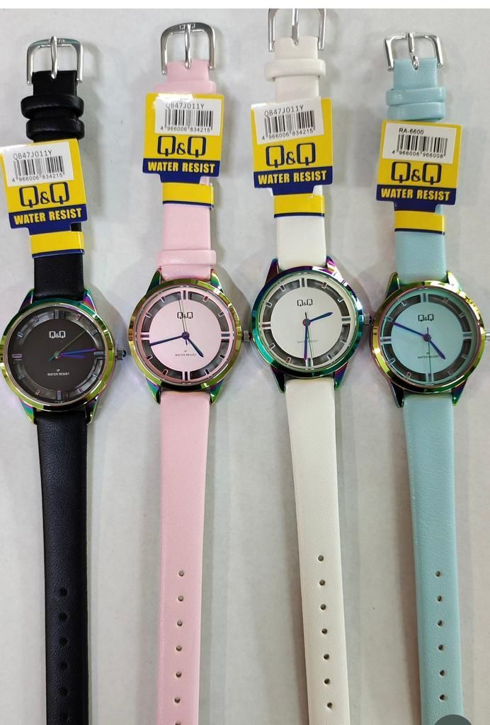 Reloj Q&q Mujer Cuero Qz33j802y
