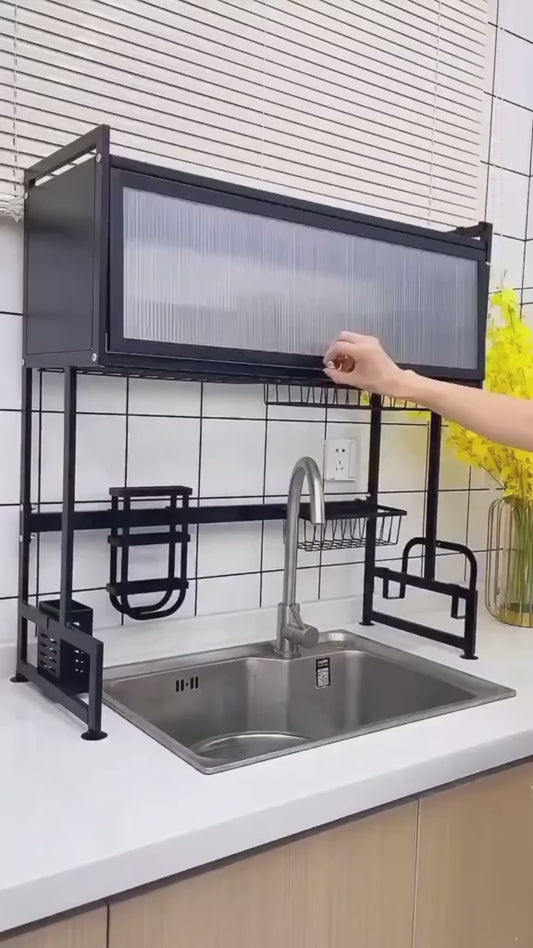 ESCURRIDOR ORGANIZADOR DOBLE CON TAPA